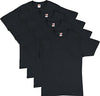 Hanes mens Essentials Short Sleeve T-shirt Value Pack (4-pack) athletic t shirts, Black, Small US