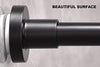 BRIOFOX Spring Tension Curtain Rod 27-43 Inches Matte Black, Never Rust and Non-Slip Shower Rod, Stainless Steel