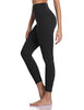 Colorfulkoala Women's Buttery Soft High Waisted Yoga Pants 7/8 Length Leggings Black