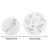 Cestony 2Pcs Lovely Bird Silicone Molds for DIY Cake Fondant Biscuit Cookies Sugar Pudding Chocolate Hard Candies Dessert Decor