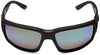 Costa Del Mar Men's Fantail Polarized Rectangular Sunglasses, Blackout/Copper Green Mirrored Polarized-580G, 59 mm