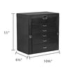 Frebeauty Large Jewelry Box,6-Tier PU Leather Jewelry Organizer with Lock,Multi-functional Storage Case with Mirror,Accessories Holder with 5 Drawers for Necklace Bracelets Watches(Black)