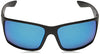 Costa Del Mar Men's Reefton Polarized Rectangular Sunglasses, Blackout/Blue Mirrored Polarized-580G, 64 mm