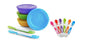 Munchkin 6-Pack Soft Tip Infant Spoons with Love A Bowls