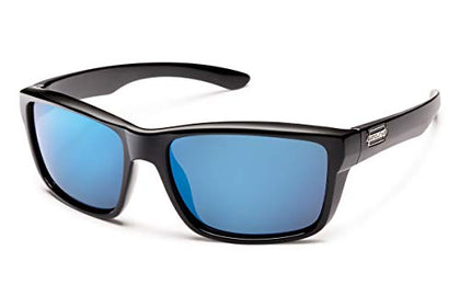 Suncloud Mayor Lifestyle Sunglasses - Black | Polar Blue Mirror