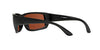 Costa Del Mar Men's Fantail Polarized Rectangular Sunglasses, Blackout/Copper Green Mirrored Polarized-580P, 59 mm