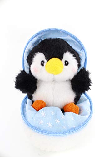 Plushland Snowball Stuffed Zip up Animal - Penguin - Cute Plush Animals Assortment - Wonderful Soft Toy for Families and Friends