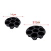 Silicone Muffin Cake Cups, 7Cup Non-Stick Muffin Cupcake Tin Tray Baking Mould for 3.5-5.8 L Air Fryer Accessories,Chocolate Universal Cake Cups