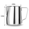 Milk Frothing Pitcher, 12 Oz Milk Frother Steamer Cup Stainless Steel Espresso Cup