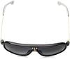 Carrera Men's 1007/S Rectangular Sunglasses, Black/Dark Gray Gradient, 62mm, 10mm
