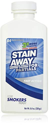 Stain-Away Denture Cleanser Partials Regular - 7.1 Oz
