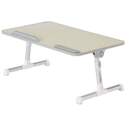 Amazon Basics Adjustable Tray Table Lap Desk Fits up to 17-Inch Laptop, Large, 13