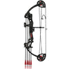 PANDARUS Compound Bow Archery for Youth and Beginner, Right Handed,19-28 Draw Length,15-29 Lbs Draw Weight, 260 fps (Black Left Handed)
