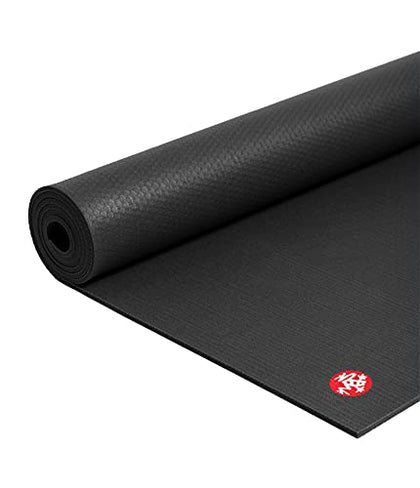 Manduka PRO Yoga Mat - For Women and Men, Non Slip, Cushion for Joint Support and Stability, Thick 6mm, 71 Inch (180cm), Black