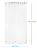 AmazerBath Shower Curtain Liner, 72x72 Clear Shower Curtain Liner, Waterproof Plastic Shower Liner, Cute Lightweight PEVA Shower Curtain for Bathroom with 3 Magnets and 12 Rustproof Metal Grommets