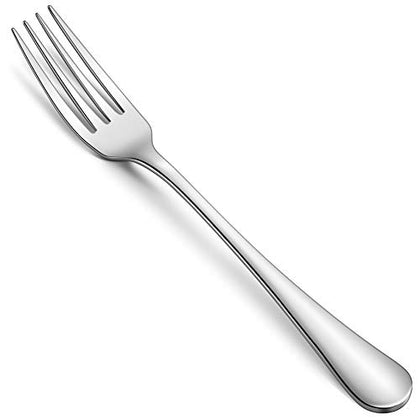 Hiware 12-Piece Dinner Forks Set, Food-Grade 18/8 Stainless Steel Forks Silverware, Mirror Polished, Dishwasher Safe - 8 Inch