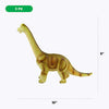 Boley Jumbo Dinosaur Toy Set - 3 Pack Big Soft Cotton-Stuffed Plastic Dinosaur Toys for Kids - Large Dino Playset for Boys and Girls Ages 3 and Up