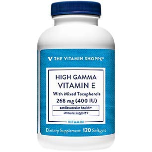 E-400 High Gamma 400IU Softgel - Antioxidant That Supports Cardiovascular, Immune & Eye Health - Naturally Sourced High Bioavailable Vitamin E (As Mixed Tocopherols) (120 Softgels) by The Vitamin