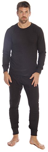 At The Buzzer Thermal Underwear Set for Men 95962-Black-S