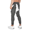 Gaocai Mens Cotton Joggers Slim Fit Trousers Gym Sweatpants Sports Pants Jogging Pants with Zipper Pockets Grey S