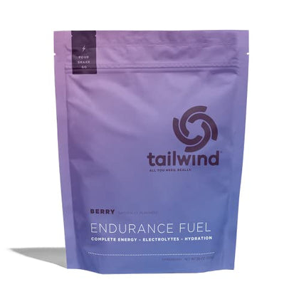 Tailwind Nutrition Endurance Fuel Berry 30 Servings, Hydration Drink Mix with Electrolytes and Calories, Non-GMO, Free of Soy, Dairy, and Gluten, Vegan Friendly