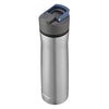 Contigo Cortland Chill 2.0 Stainless Steel Vacuum-Insulated Water Bottle with Spill-Proof Lid, Keeps Drinks Hot or Cold for Hours with Interchangeable Lid, 24oz, Steel/Blue Corn