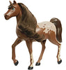 Mattel Spirit Untamed Herd Horse (Approx. 8-in), Moving Head, Chestnut Pinto with Long Black Mane & Playful Stance, Great Gift for Horse Fans Ages 3 Years Old & Up