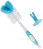 Dr. Brown's Baby Bottle Cleaning Brush with Sponge and Scrubber - Blue - 3-Pack
