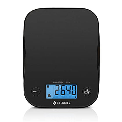 Etekcity Food Kitchen Scale, Digital Mechanical Weighing Scale, Grams and Oz for Weight Loss,Cooking, and Baking, Black