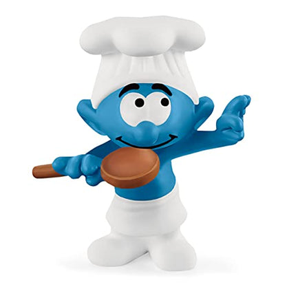 Schleich Smurfs, Collectible Retro Cartoon Toys for Boys and Girls, Chef Smurf Toy Figurine, Ages 3+