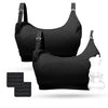 Pumping Bra, Momcozy Hands Free Pumping Bras for Women 2 Pack Supportive Comfortable All Day Wear Pumping and Nursing Bra in One Holding Breast Pump for Spectra S2, Bellababy, Medela