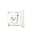 Johnson's Baby Disposable Hand & Face Cleansing Wipes, Pre-Moistened Wipes Gently Remove 99% of Germs & Dirt from Delicate Skin, Paraben-, Phthalate- & Alcohol-Free, Hypoallergenic, 25 ct