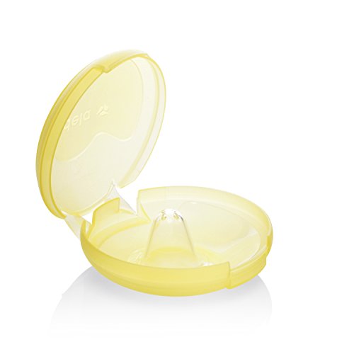 Medela Contact Nipple Shield for Breastfeeding, 16mm Extra Small Nippleshield, For Latch Difficulties or Flat or Inverted Nipples, 2 Count with Carrying Case, Made Without BPA, 3 Piece Set