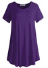 Lock and Love LL Women's Tunic Top Casual T Shirt for Leggings S-5XL Plus Size Made in USA S Dark_Purple