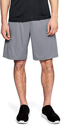 Under Armour Mens Tech Graphic Short , Steel (035)/Black , X-Small