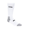 PUMA mens 6 Pack Crew running socks, White/Black/Grey, 13-Oct US