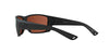 Costa Del Mar Men's Cat Cay Polarized Rectangular Sunglasses, Blackout/Copper Green Mirrored Polarized-580G, 61 mm