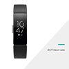 Fitbit Inspire HR Heart Rate and Fitness Tracker, One Size (S and L Bands Included), 1 Count