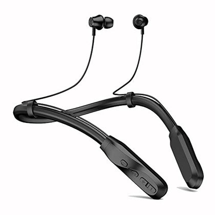 Nepartak Wireless Bluetooth Headset with 120 Hours Playback, Built-in Mic, in-Ear Design, Stereo Bass, Noise Reduction, Waterproof Sports Neckband
