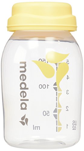 Medela Breast Milk Collection and Storage Bottles, 6 Pack, 5 Ounce Breastmilk Container, Compatible with Medela Breast Pumps and Made Without BPA