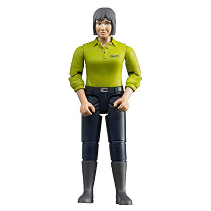 Bruder Woman with Light Skin/Dark Blue Jeans Toy Figure