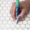 Grout Pen White Tile Paint Marker: Waterproof Grout Paint, Tile Grout Colorant and Sealer Pen - White, Narrow 5mm Tip (7mL)