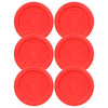 Pyrex 7200-PC 2-Cup Red Replacement Food Storage Lids - 6 Pack Made in the USA