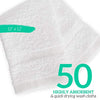 GREEN LIFESTYLE Bulk Washcloths 12x12 50 Pack - Face Towel, Wash Clothes for Body and Face - 100% Pure Cotton Wash Cloths for Your Body (White)