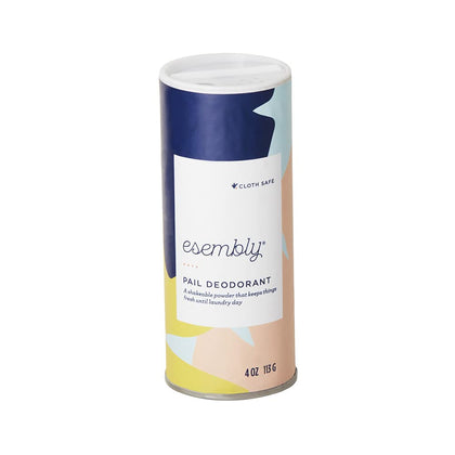 Esembly Pail Deodorant, Shakable Powder Deodorizer for Diaper Pails, Keeps Diapers, Gym Clothes and Dirty Laundry Smelling Fresh, Scents of Rosemary, Lemon and Grapefruit, 4oz