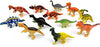 HAPTIME Plastic Assorted Mini Dinosaur Figures, Little Dinosaur Figurine, Small Dino Toy 1.5 inch - 3 inch, Great for Dino Cake Topper, Easter Eggs Filler, Pack of 12