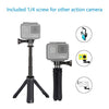 Taisioner Mini Pocket Selfie Stick Shorty Tripod Handle Grip Pole Three in One for GoPro AKASO Insta360 DJI Osmo Action Camera and Smart Phone Kid Adult Available Accessories Black