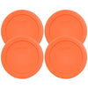 Pyrex 7200-PC Round 2 Cup Storage Lid for Glass Bowls (4, Orange)