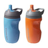 Tommee Tippee Insulated Sporty Bottle, Sippy Cup for Toddlers, 12 months+, 9oz, Spill-Proof, Easy to Hold Handle, Bite Resistant Spout, Pack of 2, Blue and Orange