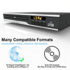 DVD Player, Region Free DVD Players for CD/DVD's, Compact DVD Player Supports NTSC/PAL System with RCA Stable Outputs/USB 128G Input, Contains Remote Control and RCA Cable(Without HDMI Cable)